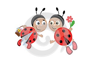 Ladybugs, CMYK photo