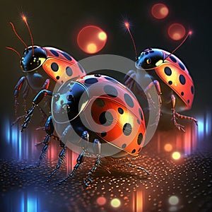 Ladybugs Disco Party