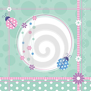 Ladybugs greeting card