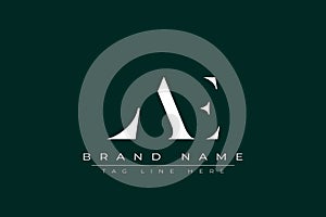 LAE abstract letter logo design