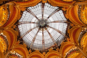 Lafayette Galleries dome in the center