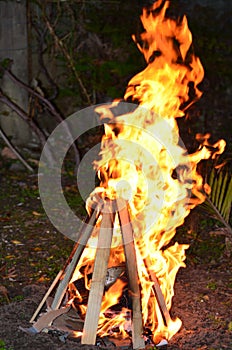 Lag Ba'Omer Jewish Holiday Bonfire