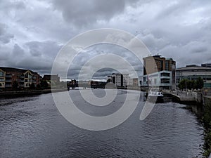 Lagan River in Belfast, Northern Ireland