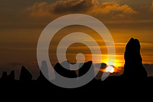 Lagatjar Monoliths at sunset