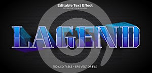Lagend editable text effect in modern trend style