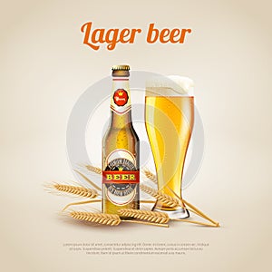 Lager Beer Background