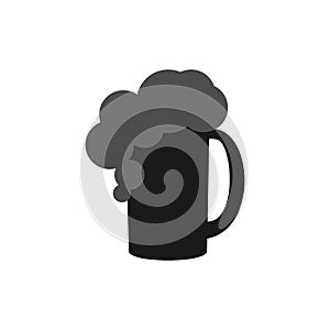 Lager beer icon flat