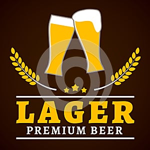 Lager beer poster
