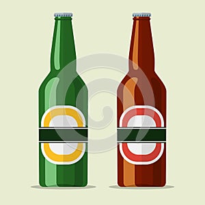 Lager bottle beer icon