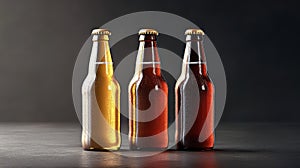 lager bottles of beer