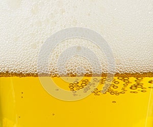 Lager light Beer texture with foam