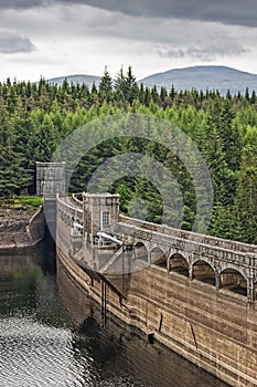 Laggan dam in the highlands of Scotland, UK