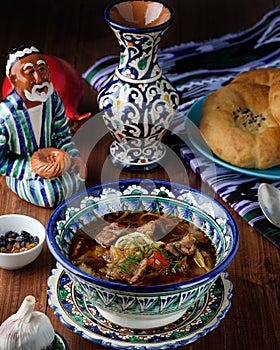 Lagman or Laghman is a Central Asian Dish of Pulled Homemade Noodles, Prepared from a Stringy Dough with a Special