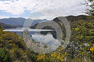 The lago Correntoso, Road of the Seven Lakes, Argentina