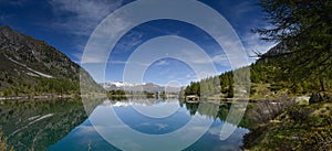 Lago d`Aviolo with Reflection. photo