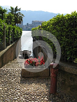 Lago D`Orta, Orta San Giulio, Novara province , Italy