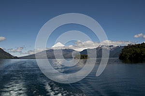 Lago de Todos los Santos with snowy Volcano