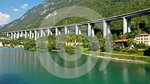 Lago del Restello and Nove San Floriano overlooking the Alemagna bridge SS51 photo