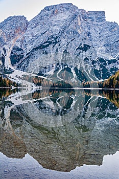 Lago Di Braies in autumn