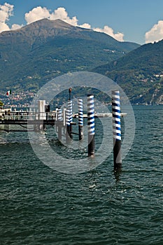 Lago di Como boat pier.