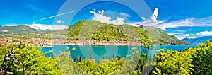 Lago di Garda and town of Salo panoramic view