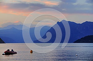 Lago di Iseo by Dusk, Italy