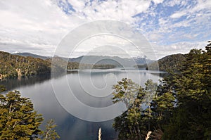 The lago Espejo, Road of the Seven Lakes, Argentina photo