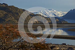 Lago Grey in Torres del Paine National Park, Chile photo