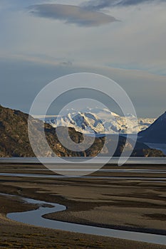 Lago Grey in Torres del Paine National Park, Chile photo