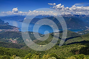 Lago Maggiore as seen from Monte Lema