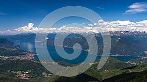 Lago Maggiore as seen from Monte Lema photo