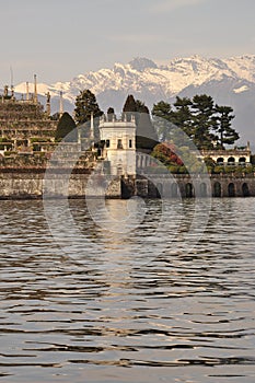 Lago Maggiore, Isola Bella hanging gardens in Winter