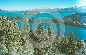 Lago Nahuel Huapi and Cerro Campanario photo