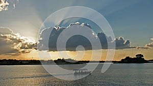 Lago peten itza near isla de flores Guatemala photo