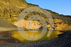 Lago Verde in Lanzarote Canary Islands