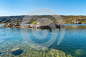 Lagoa Comprida is the largest lake of Serra da Estrela Natural park, Portugal photo