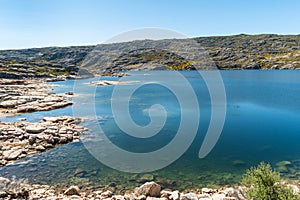 Lagoa Comprida is the largest lake of Serra da Estrela Natural park, Portugal