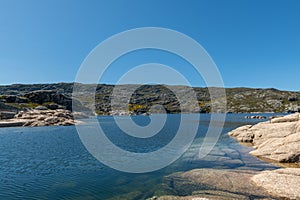 Lagoa Comprida on Serra da Estrela Natural park, Portugal photo