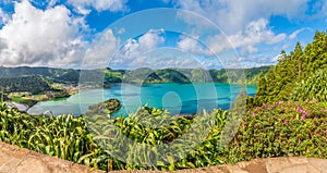 Lagoa das Sete Cidades in Sao Miguel islands, Azores