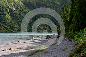 Lagoa de Fogo lake.