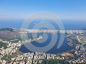 Lagoa Rodrigo de Freitas view from Cristo Redentor photo