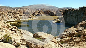 Lagoon in Altiplano. Bolivia, south America.