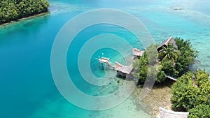 Lagoon on the Blue Ocean Nature Beach in Lagoon Resort GI. Philippines