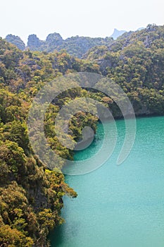The lagoon called 'Talay Nai' in Moo Koh Ang Tong National Park.