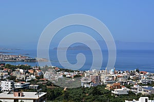 The lagoon of Chania the capital of beautiful Crete