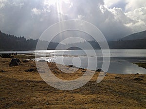 Lagoon laguna mucubaji merida lake photo