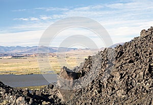 Lagoon near the Pucara de La Alumbrera at the Puna de Atacama, Argentina