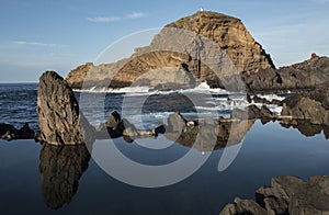 Lagoon between roks