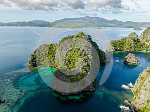 Lagoons in Coron, Palawan. Philippines.