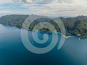 Lagoons in Coron, Palawan. Philippines.